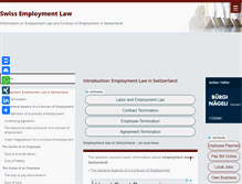 Tablet Screenshot of employment-law.ch
